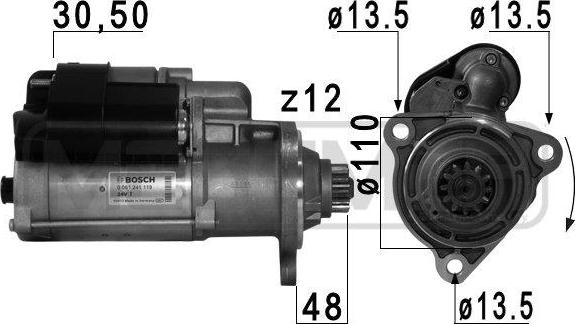 ERA 220749A - Starter www.molydon.hr