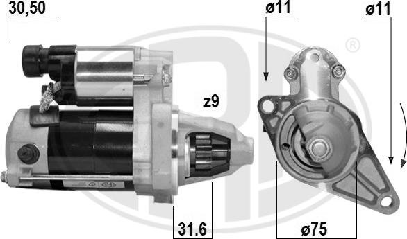 ERA 221074A - Starter www.molydon.hr