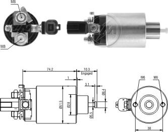 ERA ZM4695 - Elektromagnetni Prekidač, starter www.molydon.hr