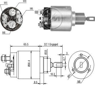 ERA ZM475 - Elektromagnetni Prekidač, starter www.molydon.hr