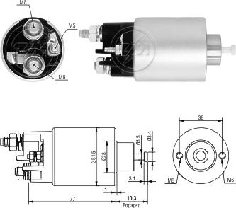 ERA ZM5993 - Elektromagnetni Prekidač, starter www.molydon.hr