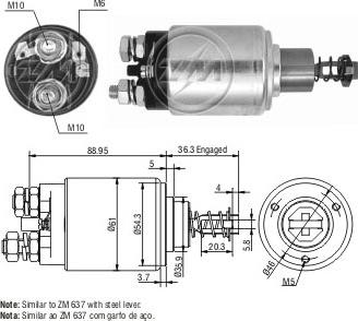 ERA ZM547 - Elektromagnetni Prekidač, starter www.molydon.hr