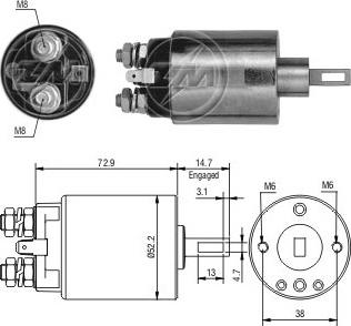 ERA ZM584 - Elektromagnetni Prekidač, starter www.molydon.hr