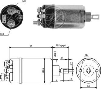 ERA ZM524 - Elektromagnetni Prekidač, starter www.molydon.hr