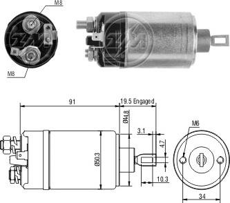 ERA ZM521 - Elektromagnetni Prekidač, starter www.molydon.hr