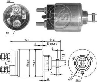 ERA ZM579 - Elektromagnetni Prekidač, starter www.molydon.hr