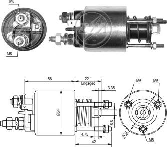 ERA ZM6595 - Elektromagnetni Prekidač, starter www.molydon.hr