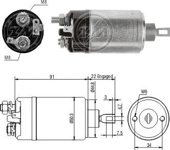 ERA ZM622 - Elektromagnetni Prekidač, starter www.molydon.hr