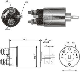 ERA ZM1689 - Elektromagnetni Prekidač, starter www.molydon.hr