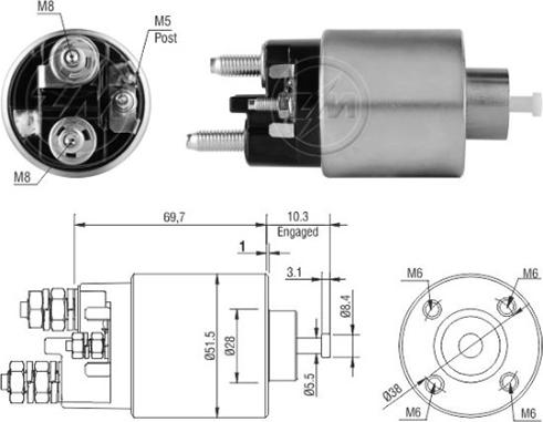 ERA ZM8995 - Elektromagnetni Prekidač, starter www.molydon.hr