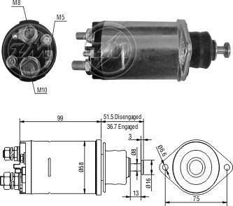 ERA ZM805 - Elektromagnetni Prekidač, starter www.molydon.hr