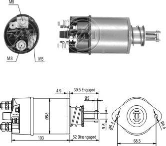 ERA ZM801 - Elektromagnetni Prekidač, starter www.molydon.hr