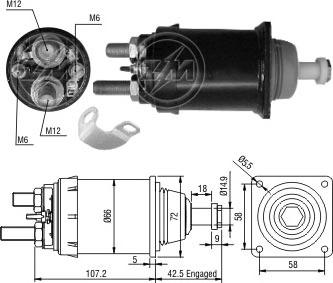 ERA ZM836 - Elektromagnetni Prekidač, starter www.molydon.hr