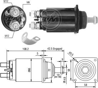 ERA ZM833 - Elektromagnetni Prekidač, starter www.molydon.hr