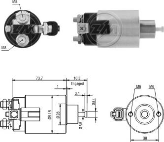 ERA ZM3695 - Elektromagnetni Prekidač, starter www.molydon.hr