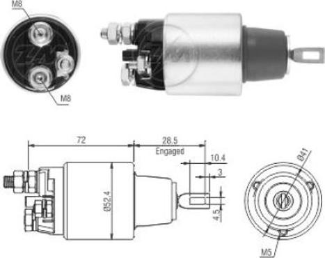 ERA ZM3382 - Elektromagnetni Prekidač, starter www.molydon.hr