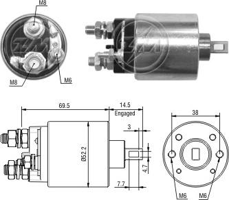 ERA ZM2484 - Elektromagnetni Prekidač, starter www.molydon.hr