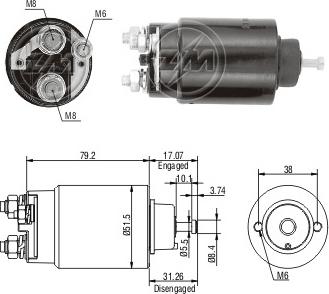 ERA ZM2762 - Elektromagnetni Prekidač, starter www.molydon.hr