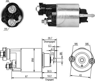 ERA ZM2705 - Elektromagnetni Prekidač, starter www.molydon.hr