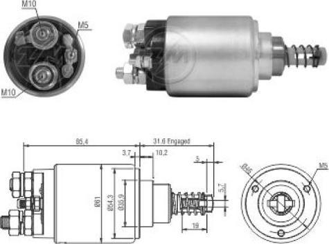 ERA ZM2735 - Elektromagnetni Prekidač, starter www.molydon.hr