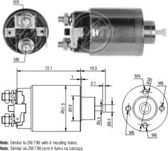 ERA ZM791 - Elektromagnetni Prekidač, starter www.molydon.hr