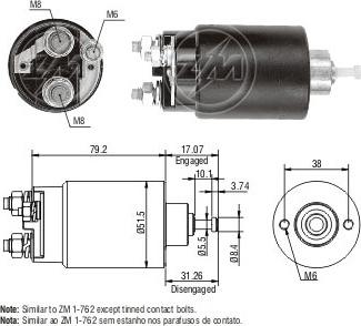 ERA ZM762 - Elektromagnetni Prekidač, starter www.molydon.hr