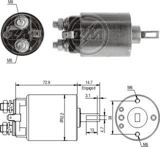 ERA ZM782 - Elektromagnetni Prekidač, starter www.molydon.hr