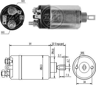 ERA ZM724 - Elektromagnetni Prekidač, starter www.molydon.hr