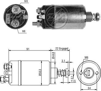 ERA ZM728 - Elektromagnetni Prekidač, starter www.molydon.hr