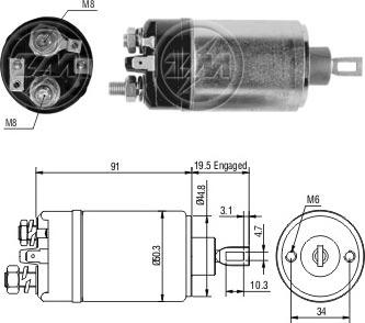 ERA ZM722 - Elektromagnetni Prekidač, starter www.molydon.hr