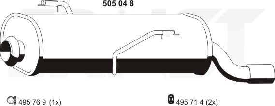 ERNST 505048 - Zadnji Ispušni lonac www.molydon.hr