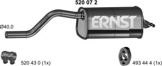 ERNST 520072 - Zadnji Ispušni lonac www.molydon.hr