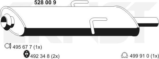 ERNST 528009 - Srednji Ispušni lonac www.molydon.hr