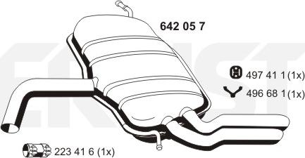 ERNST 642057 - Zadnji Ispušni lonac www.molydon.hr