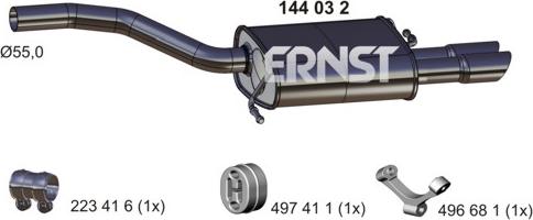 ERNST 144032 - Zadnji Ispušni lonac www.molydon.hr