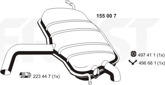 ERNST 155007 - Zadnji Ispušni lonac www.molydon.hr