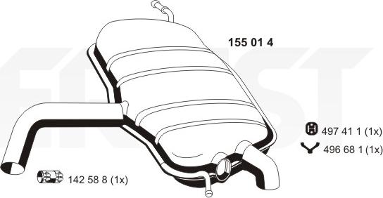 ERNST 155014 - Zadnji Ispušni lonac www.molydon.hr