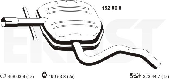 ERNST 152068 - Srednji Ispušni lonac www.molydon.hr