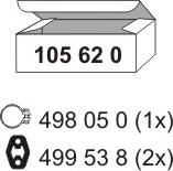 ERNST 105620 - Garnitura za montažu, Ispušni lonac www.molydon.hr