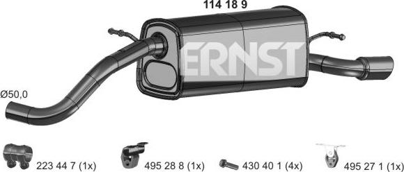 ERNST 114189 - Zadnji Ispušni lonac www.molydon.hr