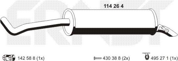 ERNST 114264 - Zadnji Ispušni lonac www.molydon.hr