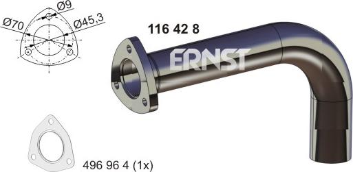 ERNST 116428 - Ispušna cijev www.molydon.hr