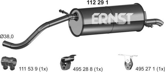 ERNST 112291 - Zadnji Ispušni lonac www.molydon.hr