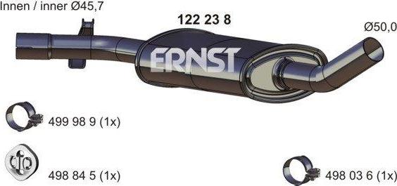 ERNST 122238 - Srednji Ispušni lonac www.molydon.hr