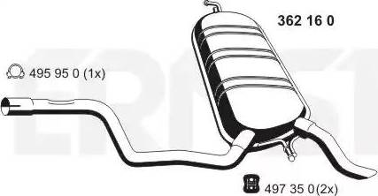 ERNST 362160 - Zadnji Ispušni lonac www.molydon.hr