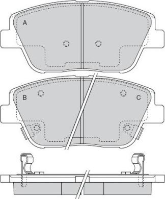 HELLA T2209 - Komplet Pločica, disk-kočnica www.molydon.hr