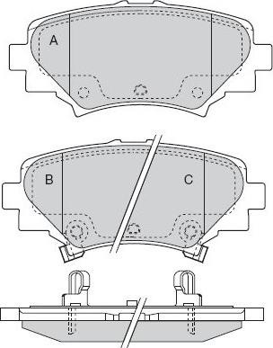 E.T.F. 12-1557 - Komplet Pločica, disk-kočnica www.molydon.hr