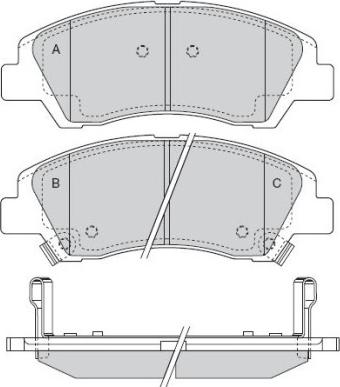 ATE 605653 - Komplet Pločica, disk-kočnica www.molydon.hr