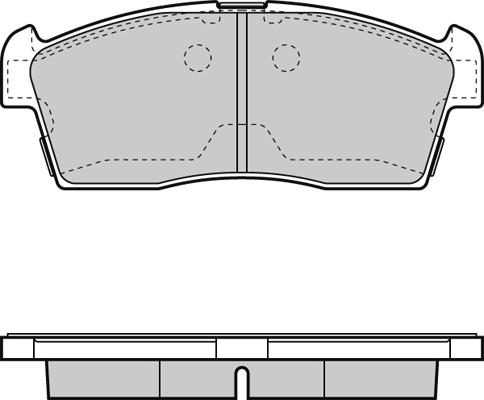 Japanparts PA-825MK - Komplet Pločica, disk-kočnica www.molydon.hr