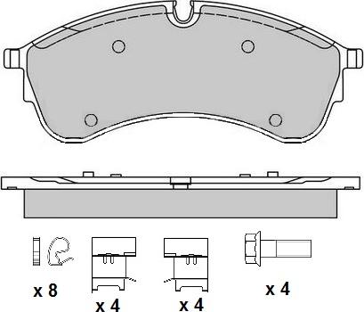 E.T.F. 12-1758 - Komplet Pločica, disk-kočnica www.molydon.hr